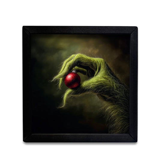 Grinchly Ornament Box Frame- 12x12