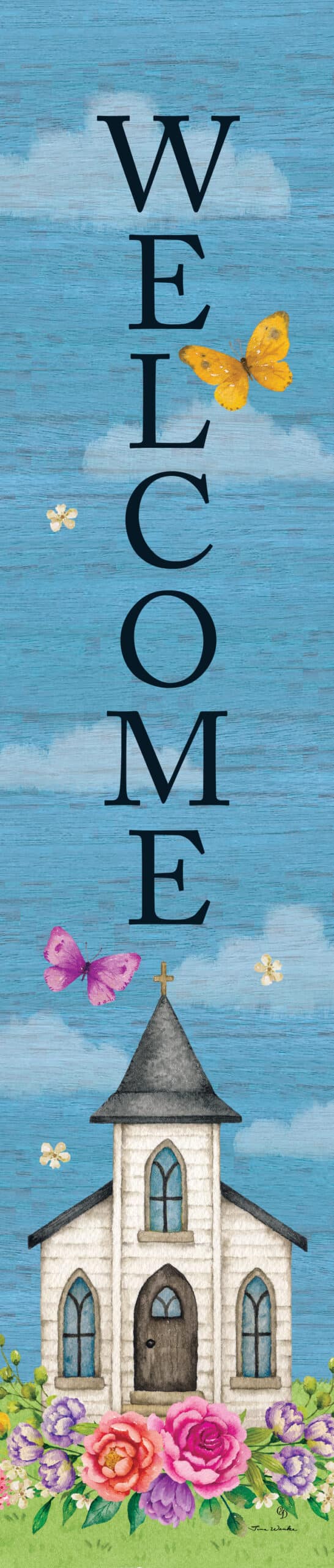 Welcome Church Yard Expression Sign