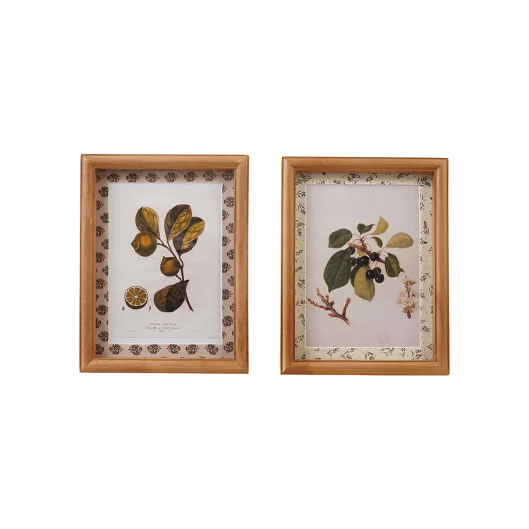 Hazel Mazel Photo Frame With Floral/Fruit Picture