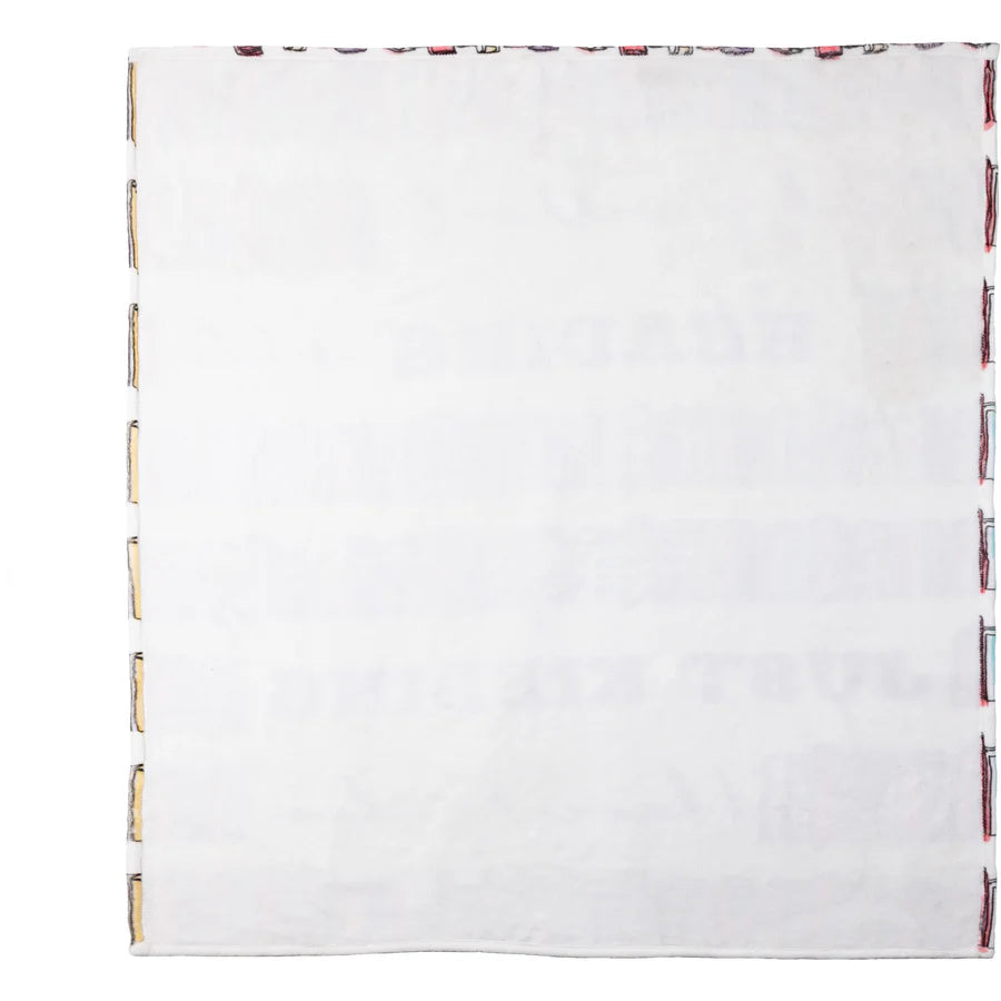 A Day Without Reading Plush Blanket