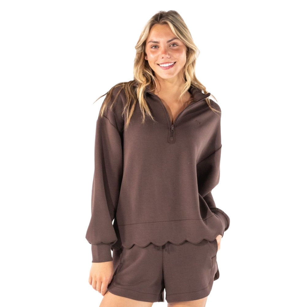 Simply Southern Lounge Shorts- Coffee