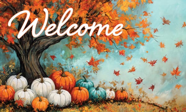 Maple Tree Pumpkins-Floor Mat