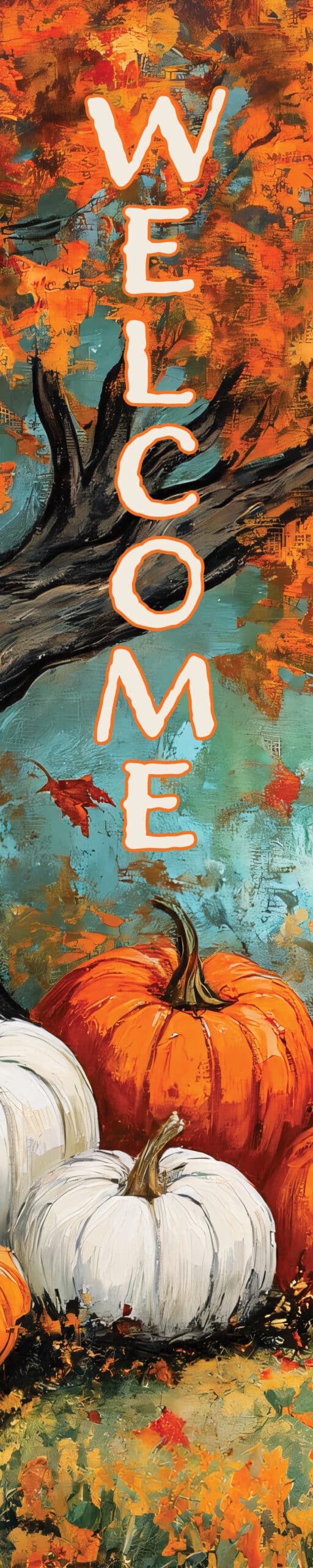 Maple Tree Pumpkins Yard Expression Sign