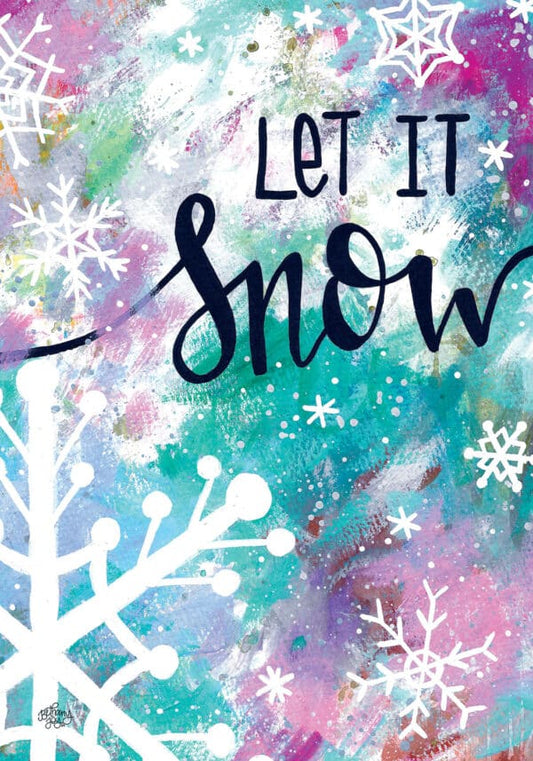 Garden Flag- Let It Snow