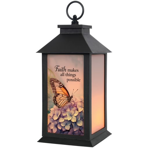 Frosted Glass Black Lantern