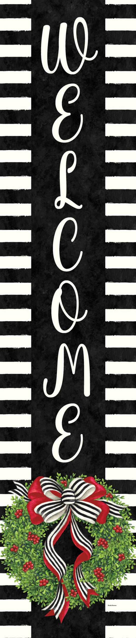 Holiday Stripes Yard Expression Sign