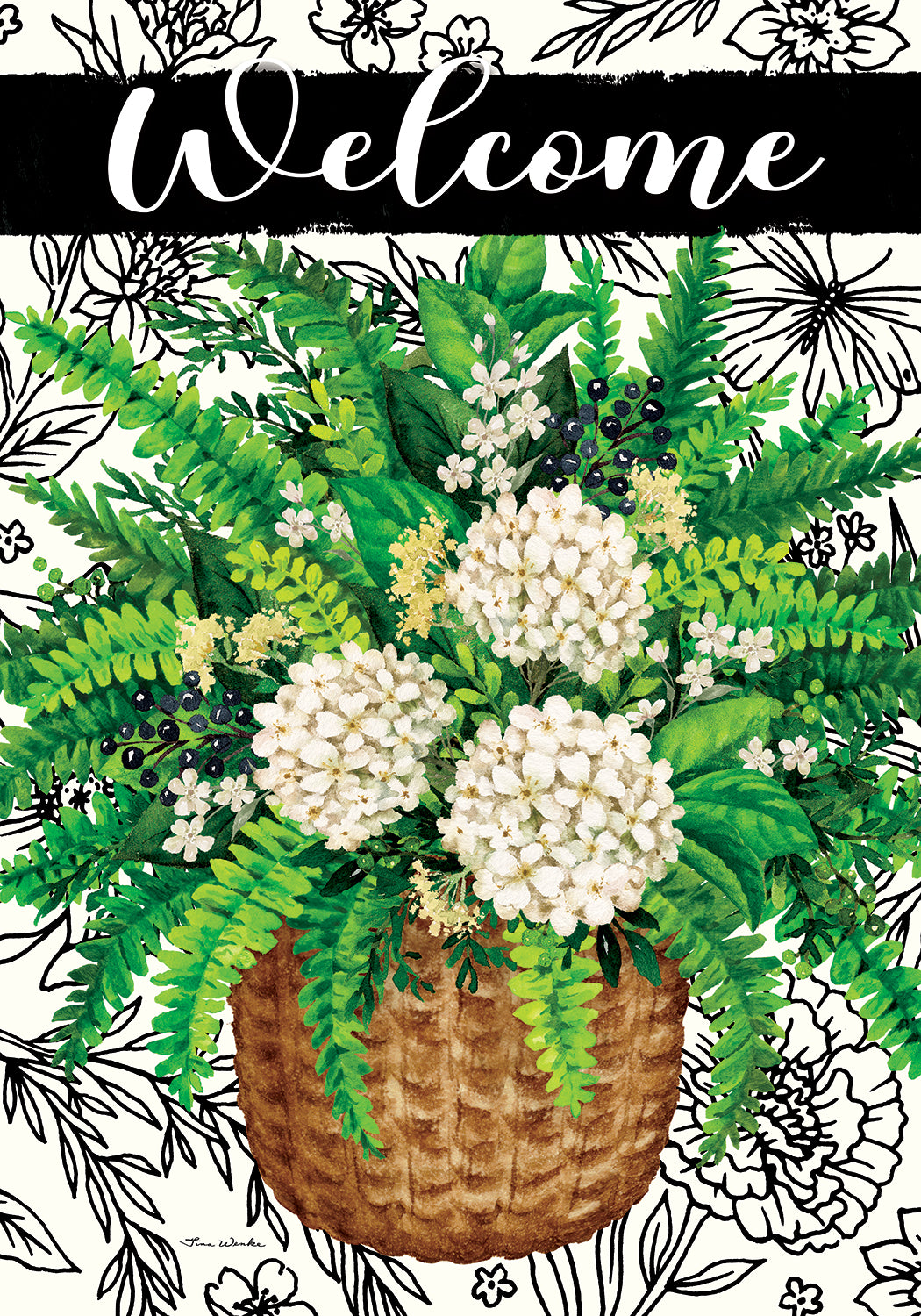 Elegant Fern- Garden Flag