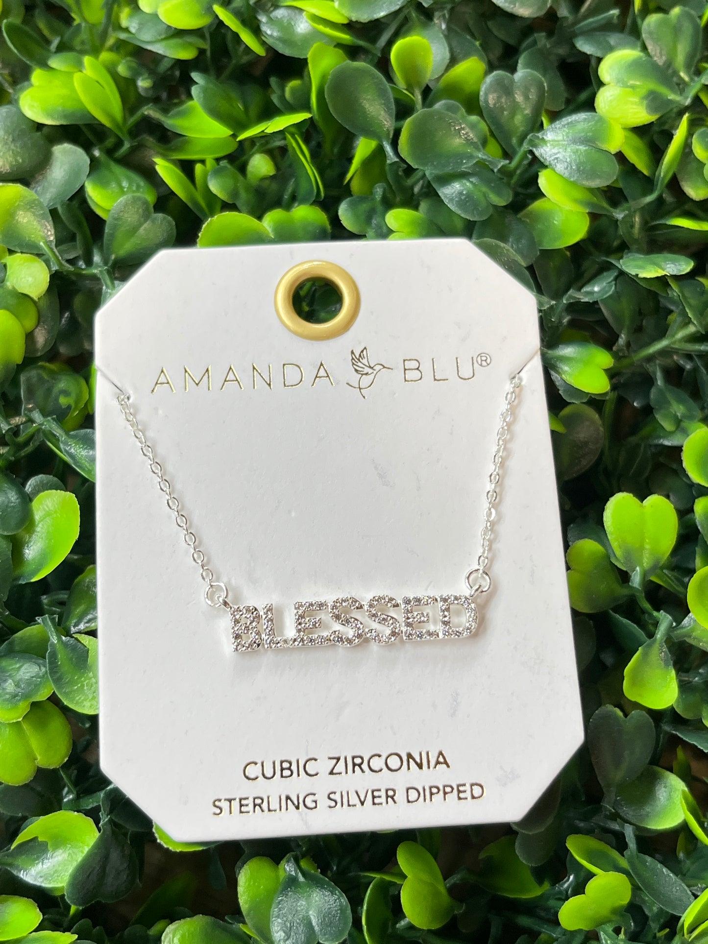 Silver Blessed Monogram Necklace