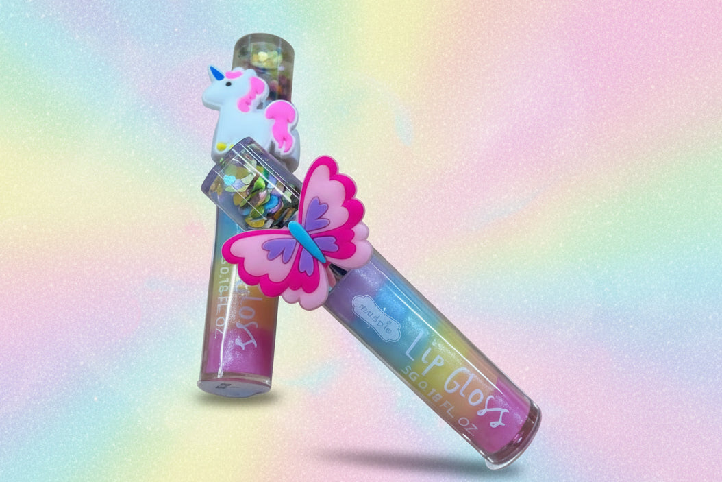 Mud Pie Lip Gloss with Ring Set