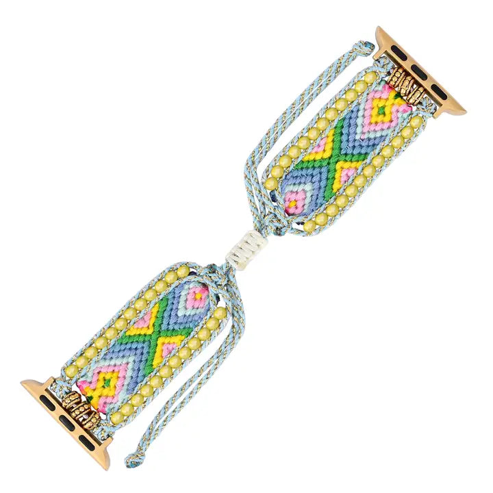 Springtime Bloom Woven Watch Strap
