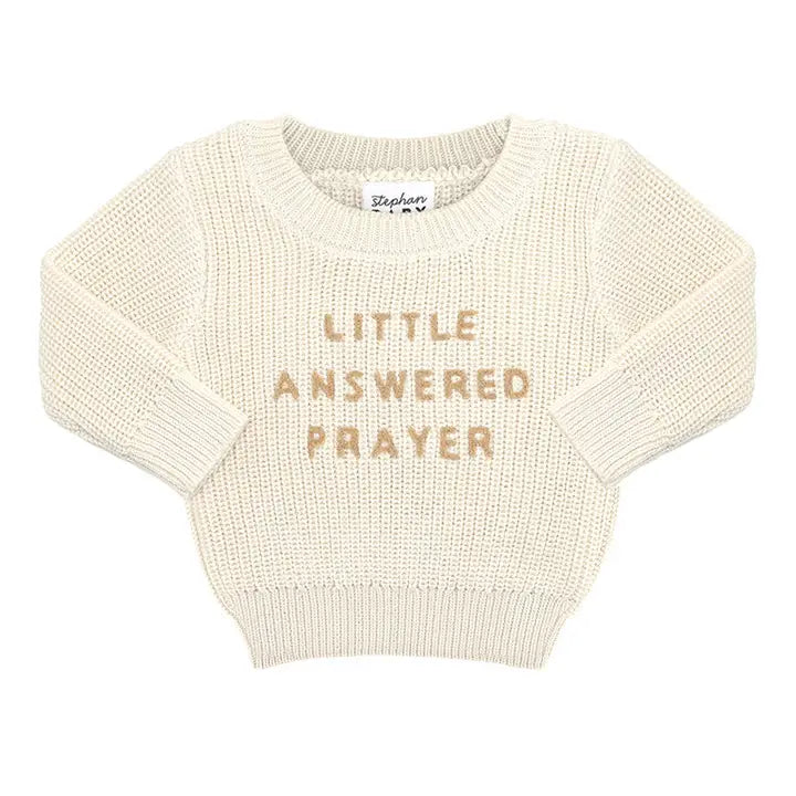 Stephan Baby Sweater - Little Answered Prayer 0-6 Month