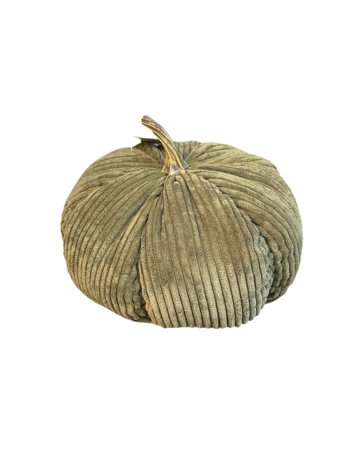 Green Corduroy Pumpkin