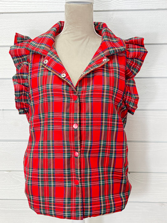 Scottie Red Tartan Vest