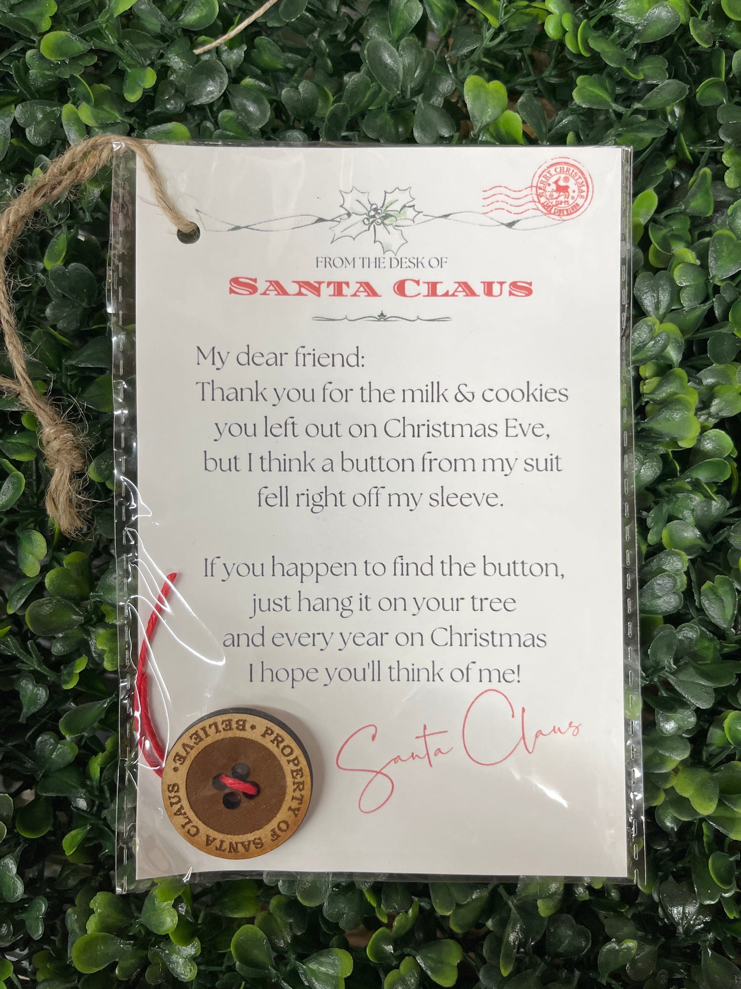 Santa Claus Lost Button