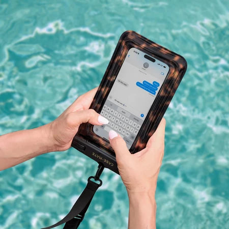 Case Mate Large Waterproof Floating Phone Pouch- Tortoiseshell