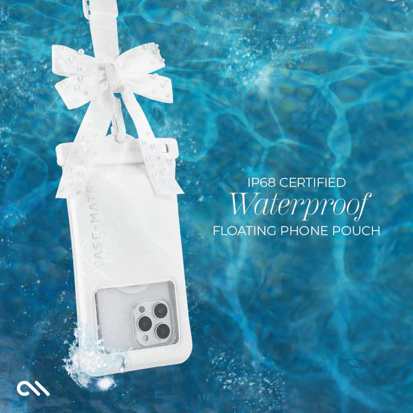 Case Mate Large Waterproof Floating Bow Pouch- Ivory Pearl