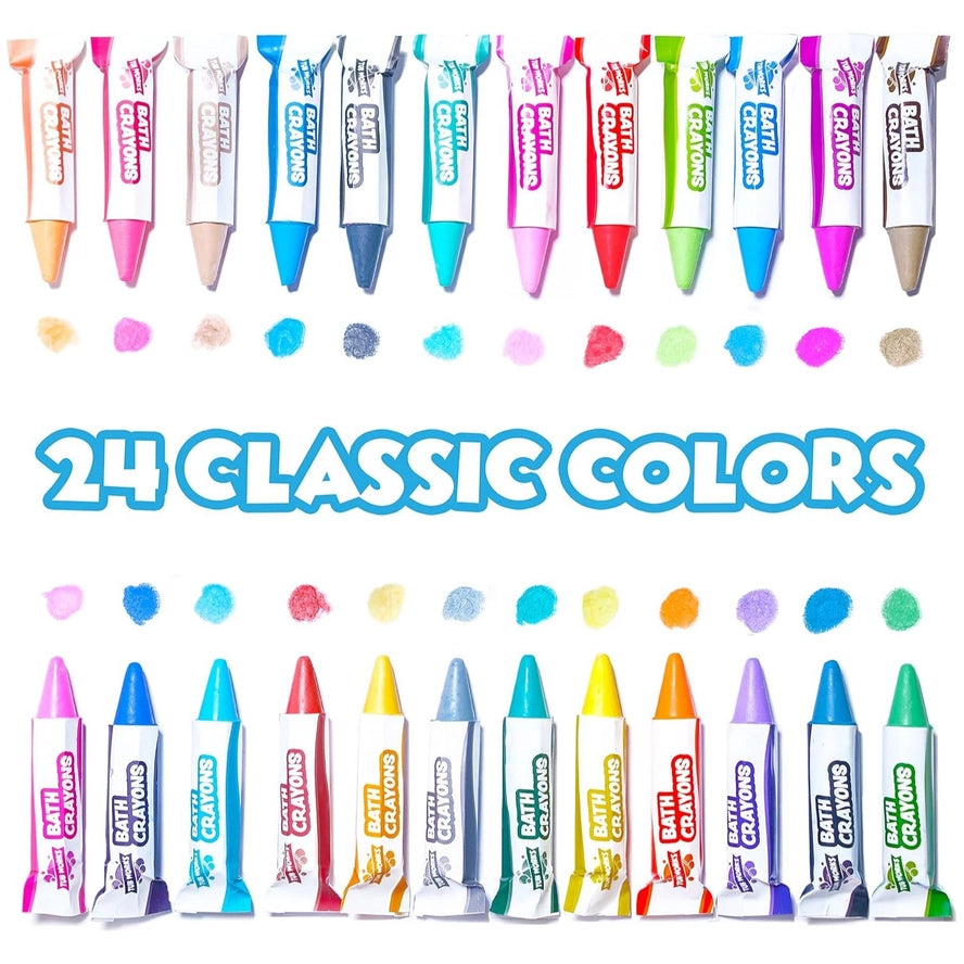 Bath Crayons Bath Toy, 24 Pack
