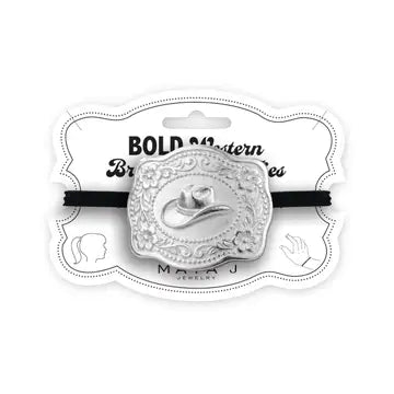 Bold Western Buckle Bracelet Hair Ties