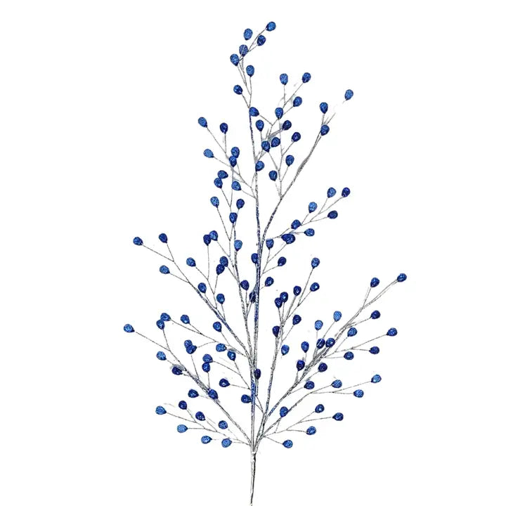 Royal Blue Acrylic Glitter Bead Spray 26”