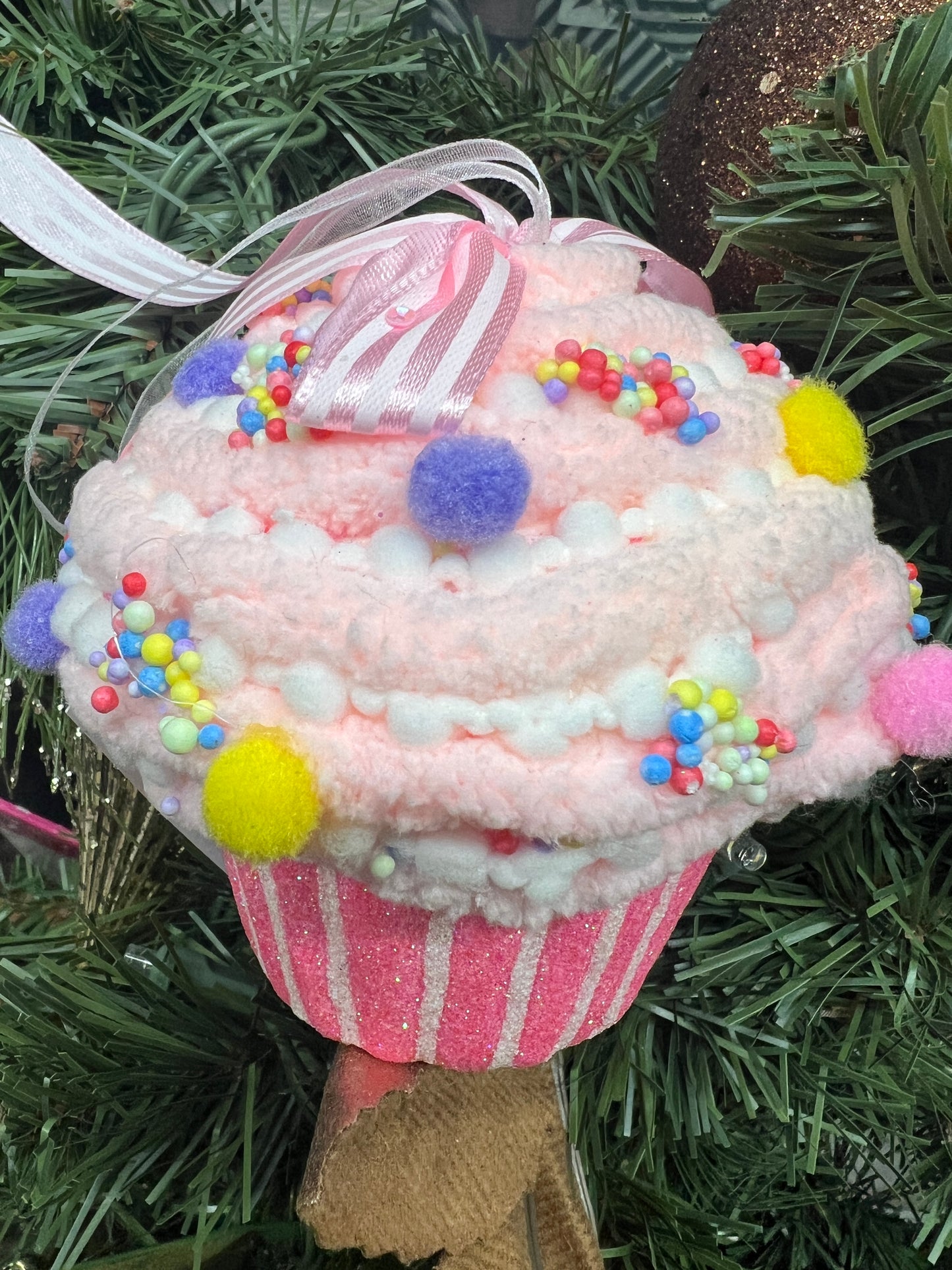 Pink Cupcake Ornament