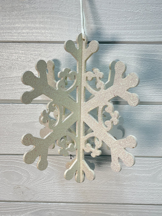 Small Glitter 3D Snowflake