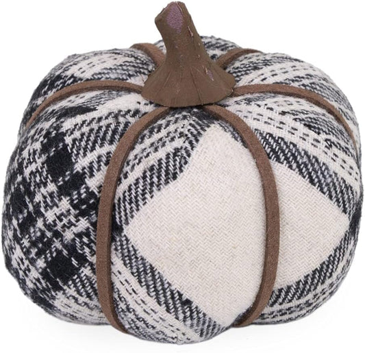 Black And White Plaid Pumpkin