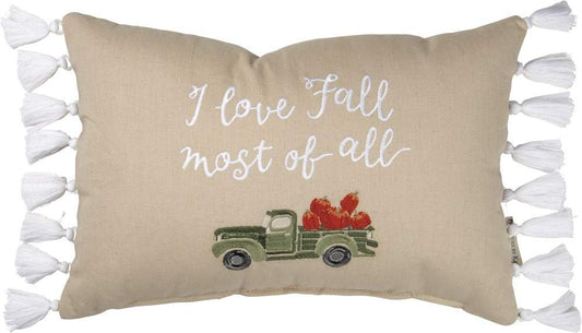 Love Fall Most Of All Pillow