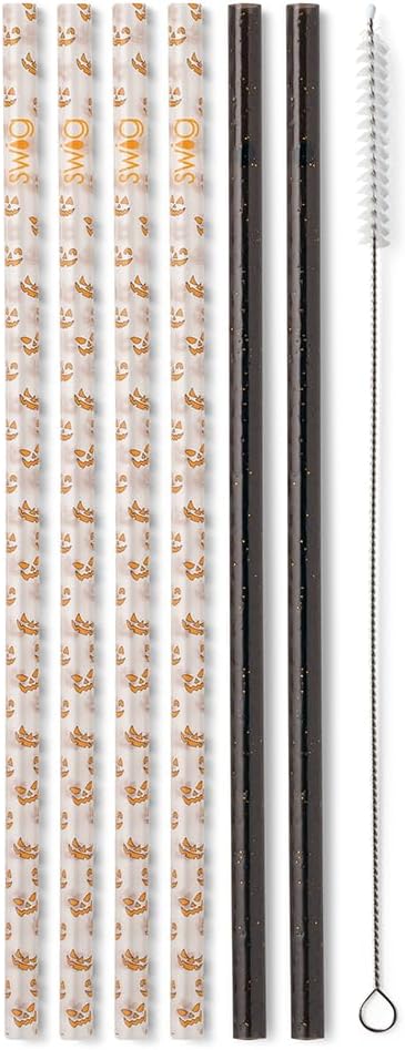 Fall & Halloween Swig Reusable Straws + Cleaning Brush