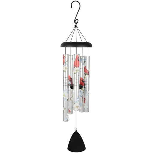 38" Picturesque Sonnet Chimes "Cardinals Appear"