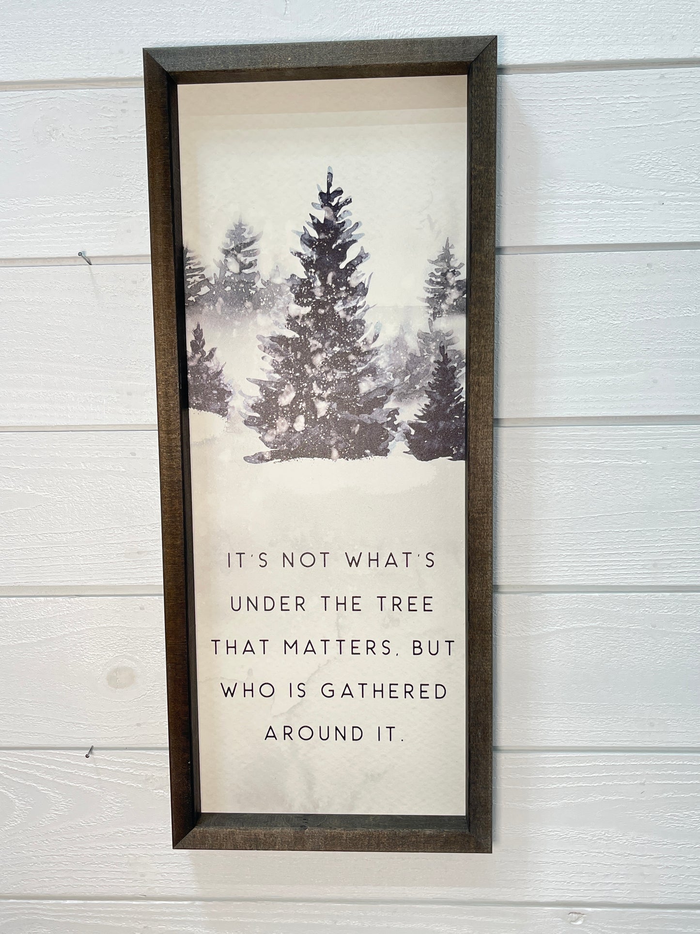Under The Christmas Tree/Gathered Around Vertical Sign
