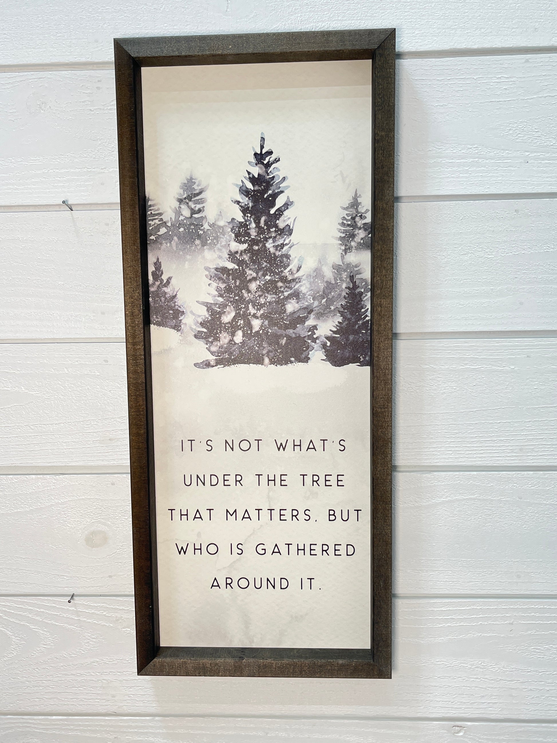 Under The Christmas Tree/Gathered Around Vertical Sign