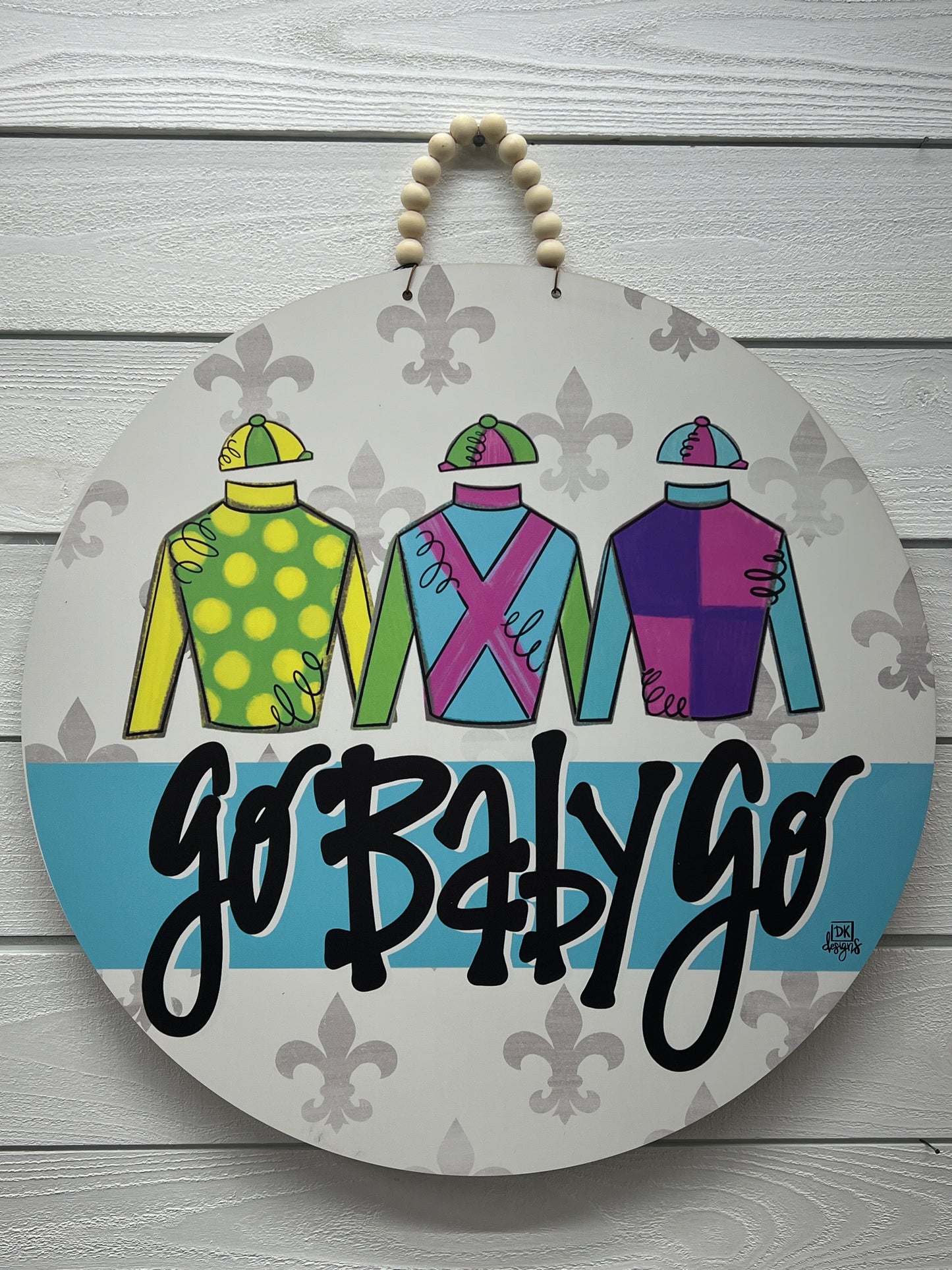 "Go Baby Go" Derby Circle Hanger