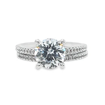 R.S. Covenant 2 Piece Cubic Zirconia Ring Set Style 6520