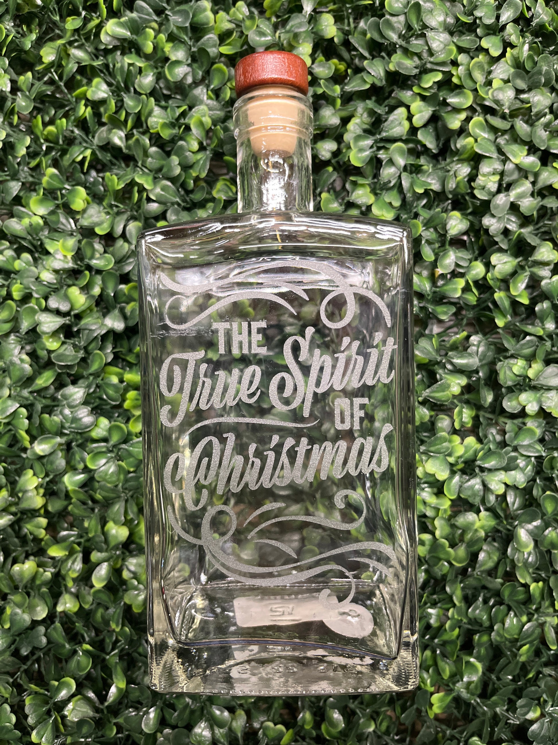 True Spirit Of Christmas Glass Decanter