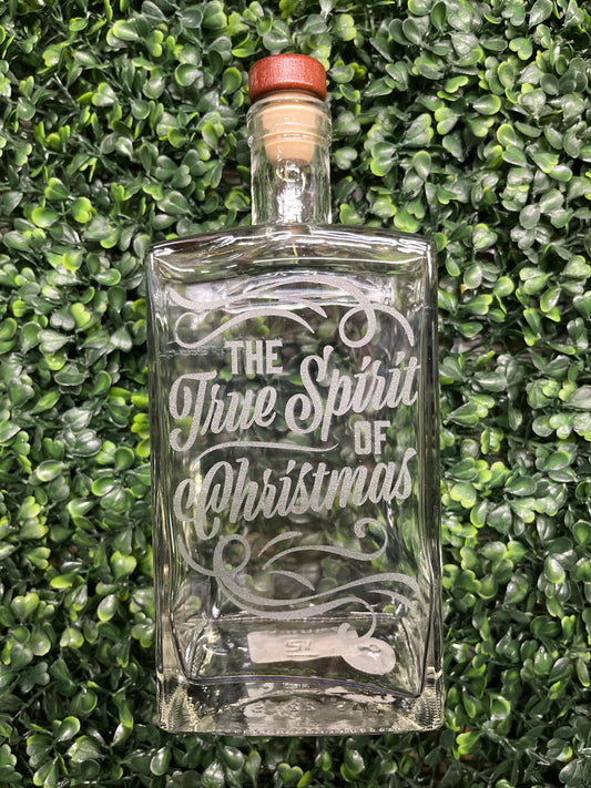 True Spirit Of Christmas Glass Decanter