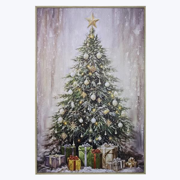 Christmas Tree Canvas Wall Art