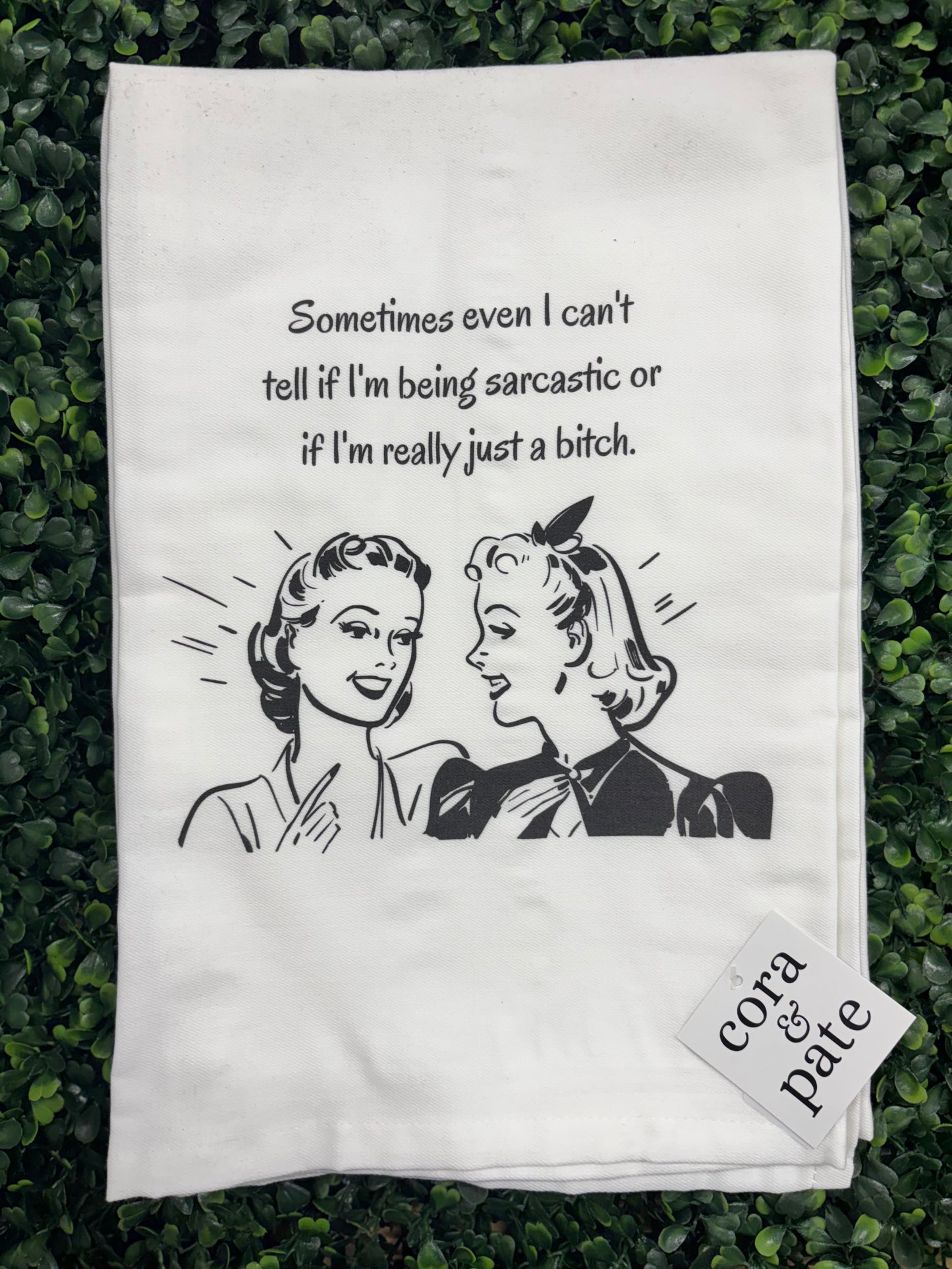 Being Sarcastic Tea Towel