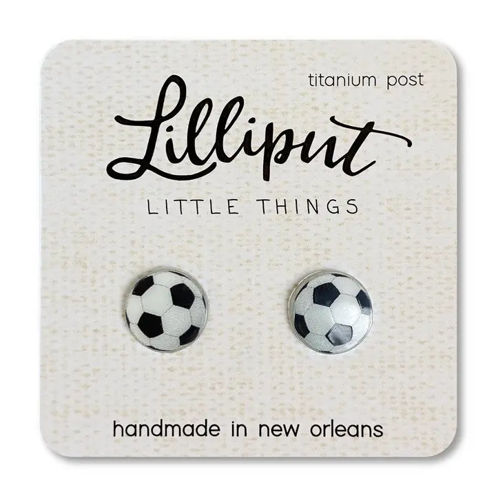 Soccerball Stud Earrings