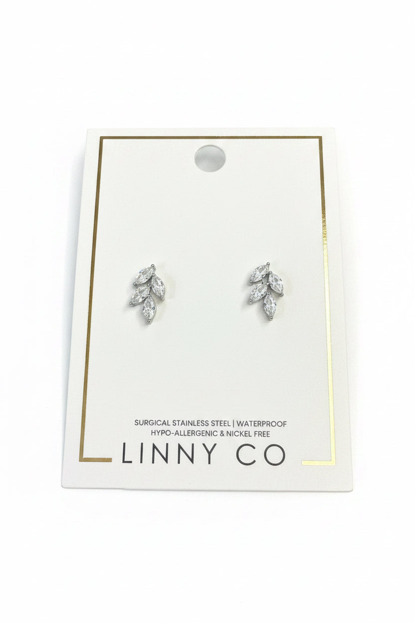 Linny Co Screw Back Earrings- Laurel Gold