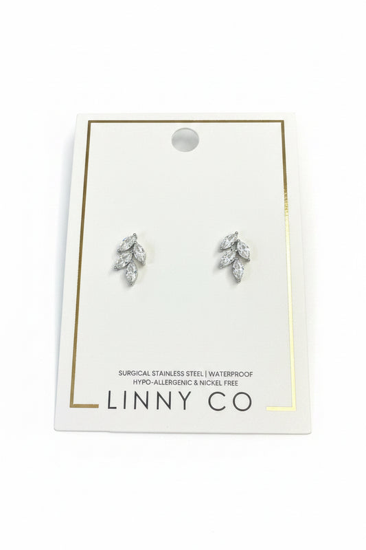 Linny Co Screw Back Earrings- Laurel Gold