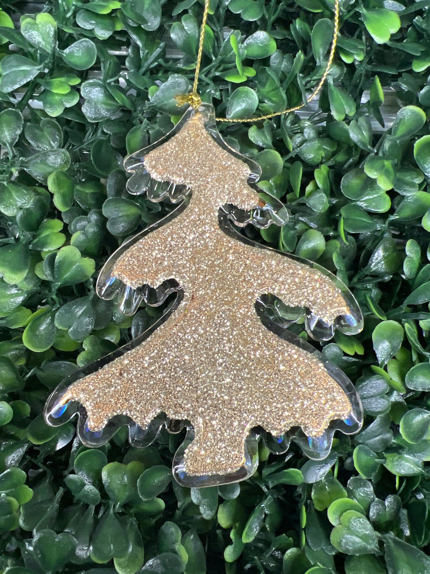 Gold Acrylic Tree With Glitter Back