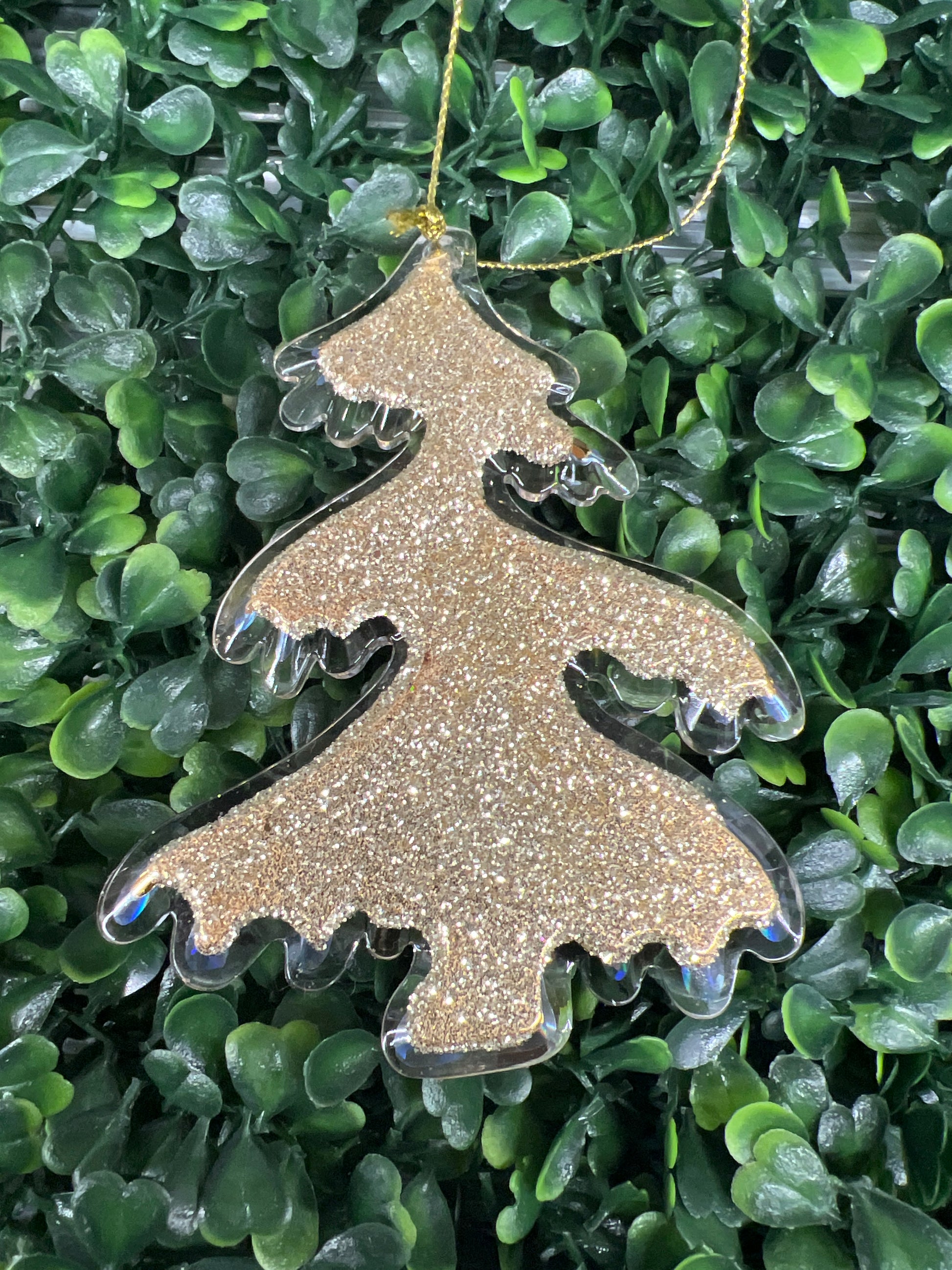 Gold Acrylic Tree With Glitter Back