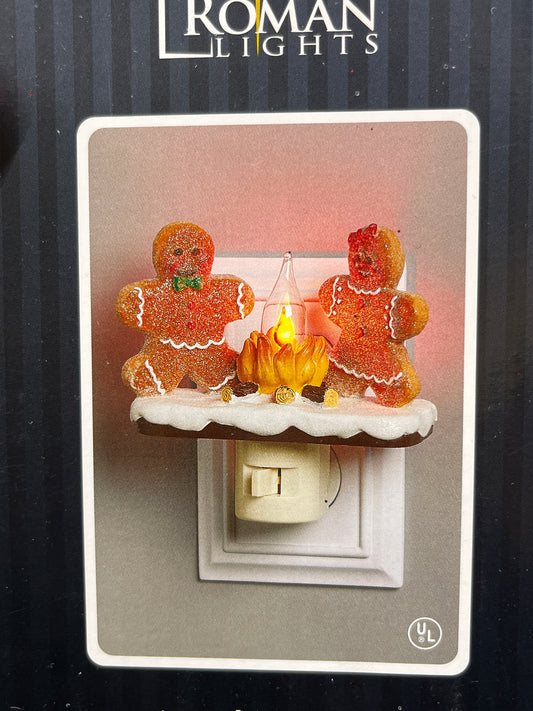 Gingerbread Campfire Night Light