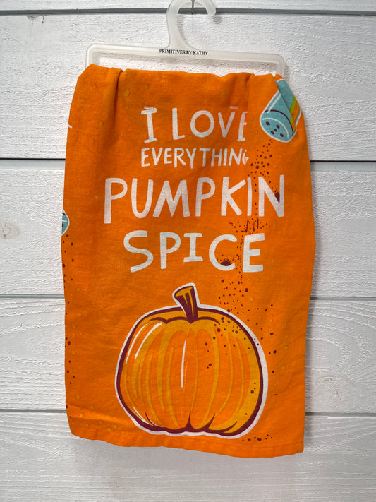 Pumpkin Spice Fall Tea Towel
