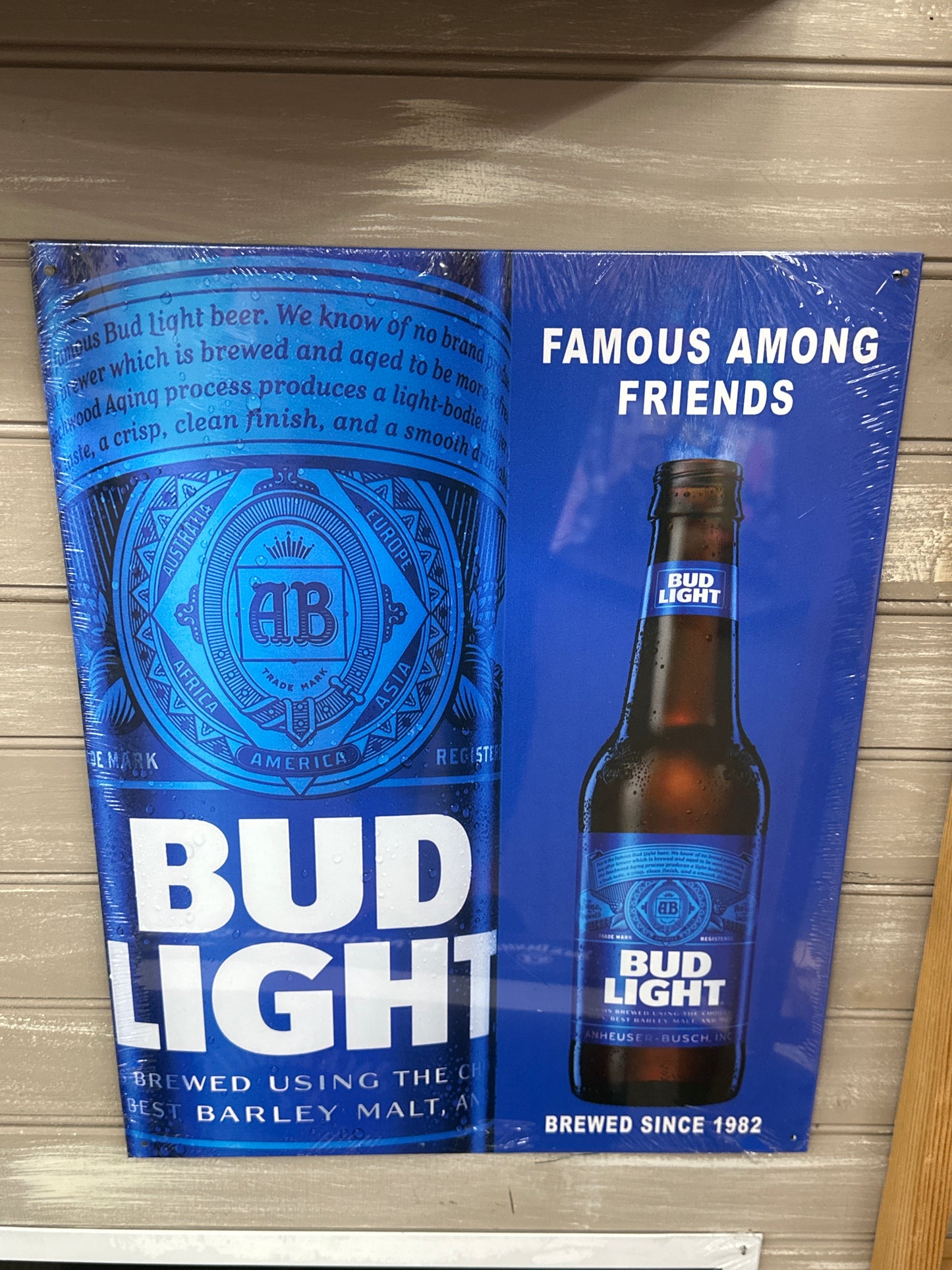 Bud Light Metal Sign