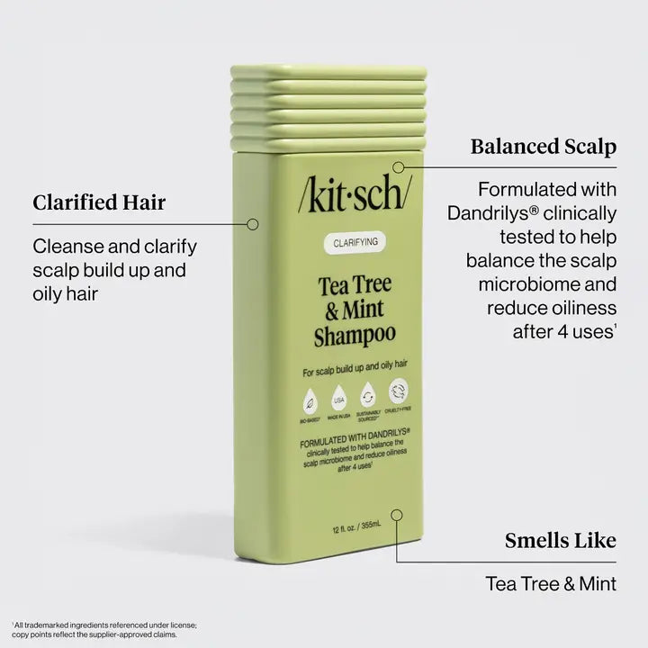 Kitsch Clarifying Tea Tree & Mint Shampoo & Conditioner