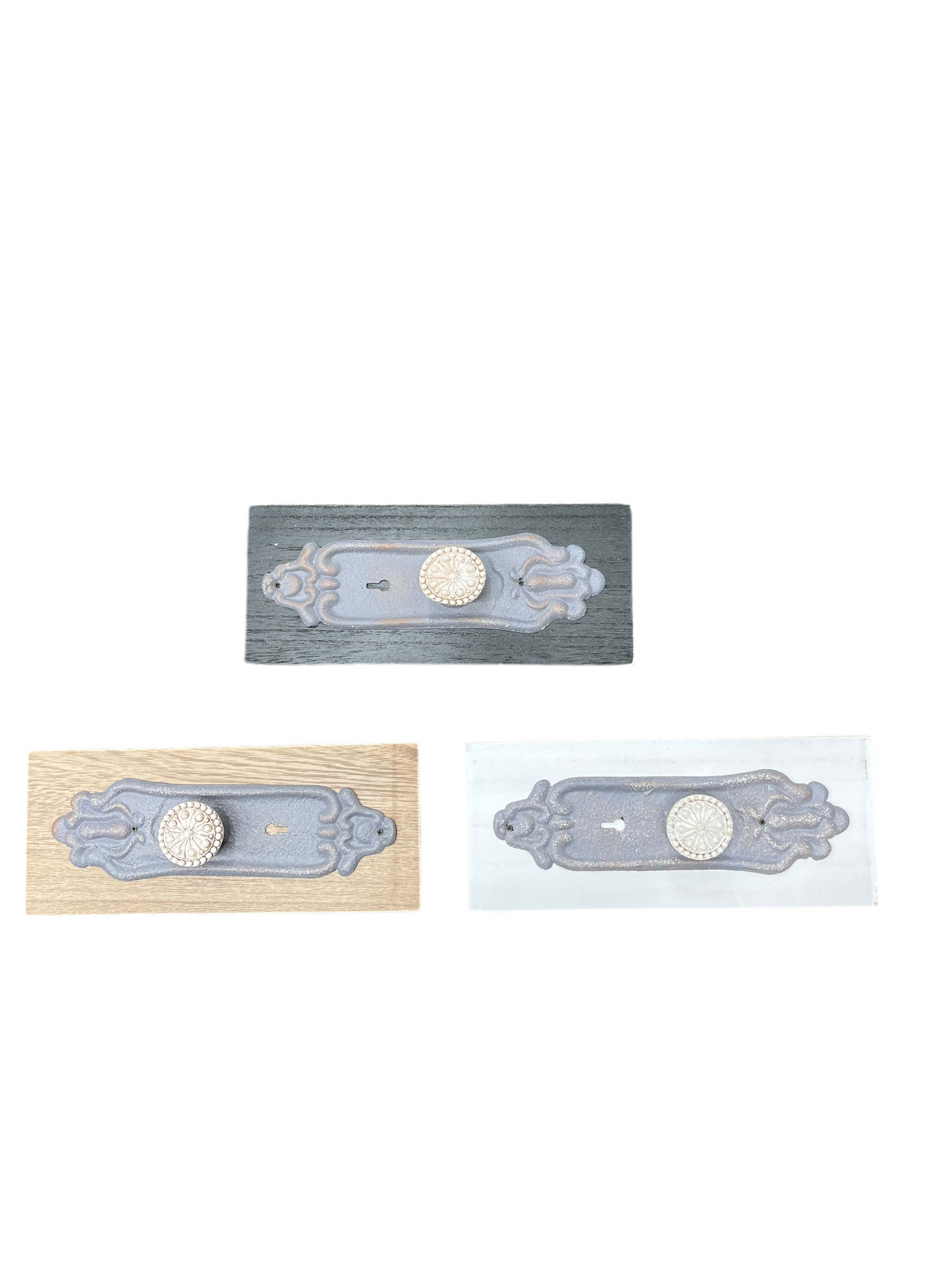 Wood And Metal Door Knob Decor