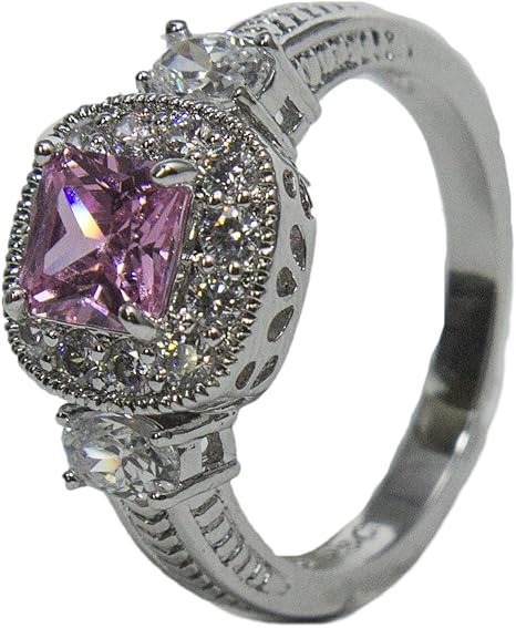 R.S. Covenant Pink Genuine Cubic Zirconia Style 611