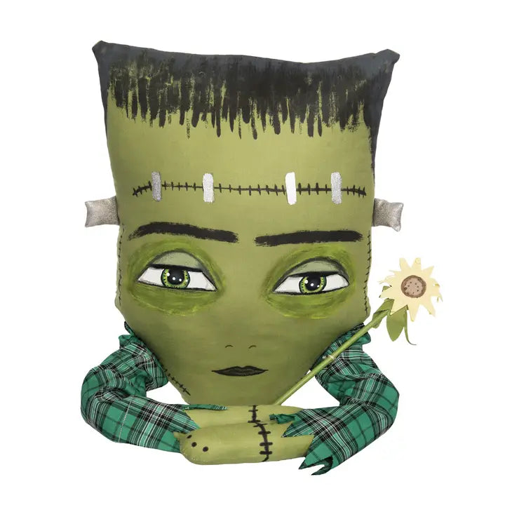 Halloween Fronk Zombinaland Throw Pillow