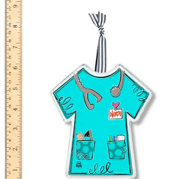 Nurse Scrub Acrylic Ornament